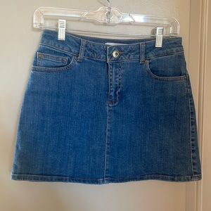 Denim Mini Skirt - S